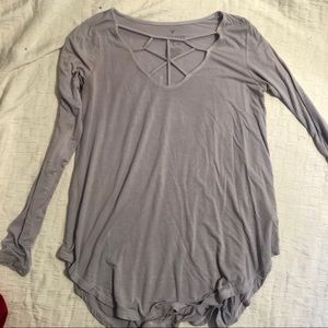 Lavender Long sleeve shirt
